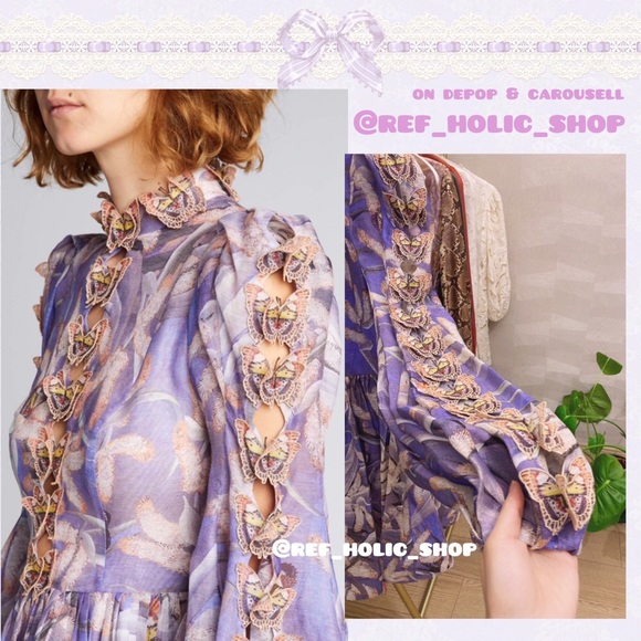 Zimmermann Botanica Butterfly-Detailed Mini Dress - Picture 6 of 11